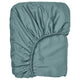 NATTJASMIN fitted sheet, blue-green, 160x200 cm