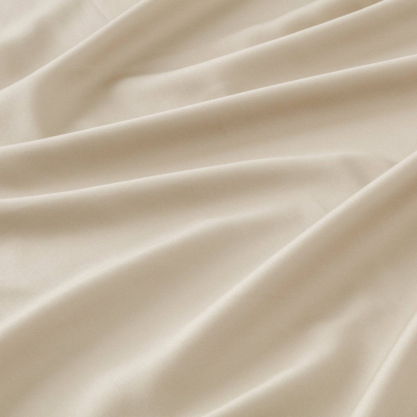 NATTJASMIN flat sheet with top hem, light beige, 240x260 cm