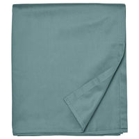 NATTJASMIN flat sheet, blue-green, 240x260 cm