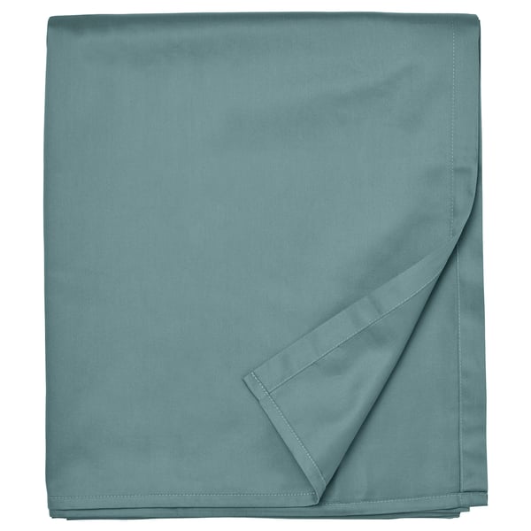 NATTJASMIN flat sheet, blue-green, 150x260 cm