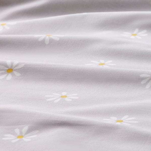 Ikea NATTSLÄNDA - Duvet cover and pillowcase, floral pattern grey/white, 150x200/50x80 cm