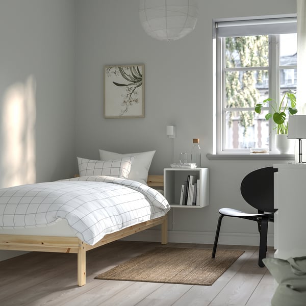 NEIDEN Bed frame, pine / Lindbåden, 90x200 cm