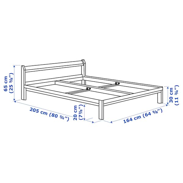 NEIDEN Bed structure - pine/Luröy 160x200 cm , 160x200 cm