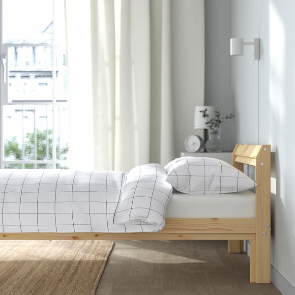NEIDEN bed frame, pine/Luröy, 90x200 cm
