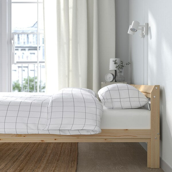 NEIDEN Bed structure - pine/Luröy 160x200 cm , 160x200 cm