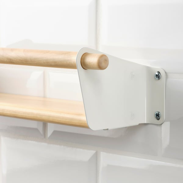 NEREBY wall shelf, birch, 40x10 cm