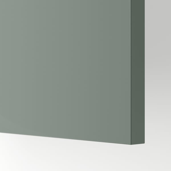 NICKEBO door, matt grey-green, 40x80 cm