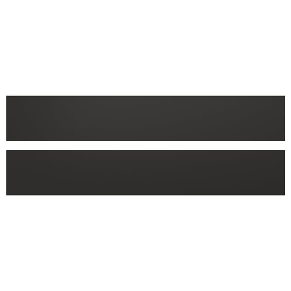 NICKEBO drawer front, matt anthracite, 60x10 cm, 2 pack