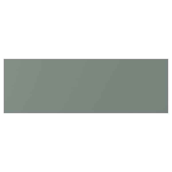 NICKEBO drawer front, matt grey-green, 60x20 cm