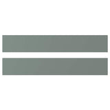 NICKEBO drawer front, matt grey-green, 60x10 cm, 2 pack