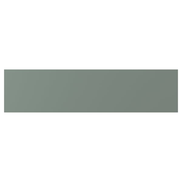 NICKEBO drawer front, matt grey-green, 80x20 cm