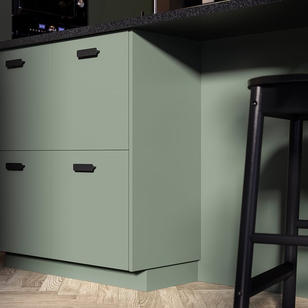 NICKEBO cover panel, matt grey-green, 39x240 cm