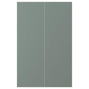 Ikea NICKEBO - 2-p door f corner base cabinet set, matt grey-green, 25x80 cm