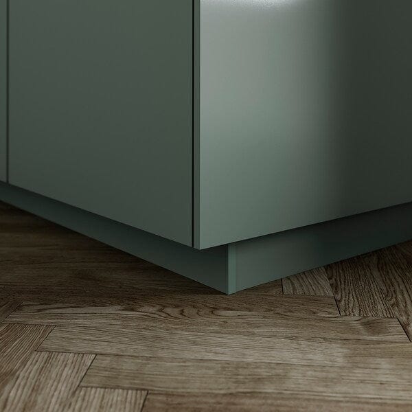 Ikea NICKEBO - Plinth, matt grey-green, 220x8 cm