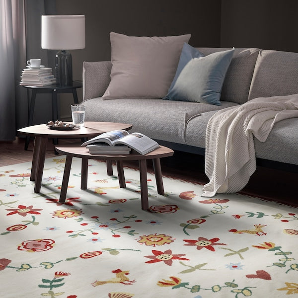 NICKGRÄS - Carpet, flatwoven, multicoloured/handmade,200x300 cm