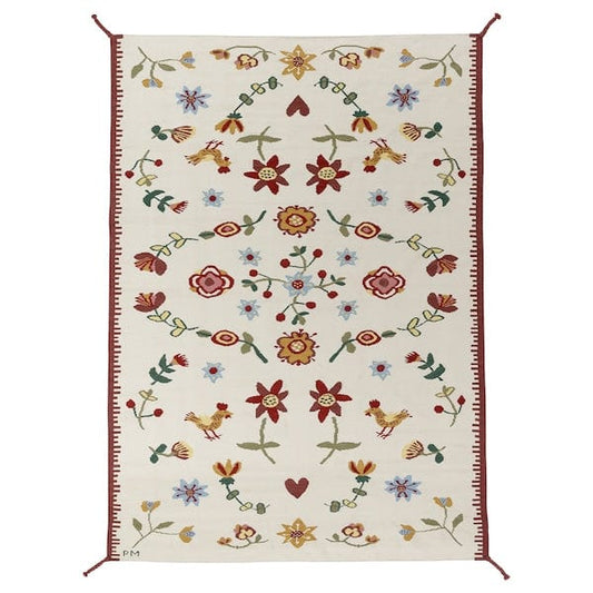 Ikea NICKGRÄS - Rug, flatwoven, multicolour/handmade, 170x240 cm