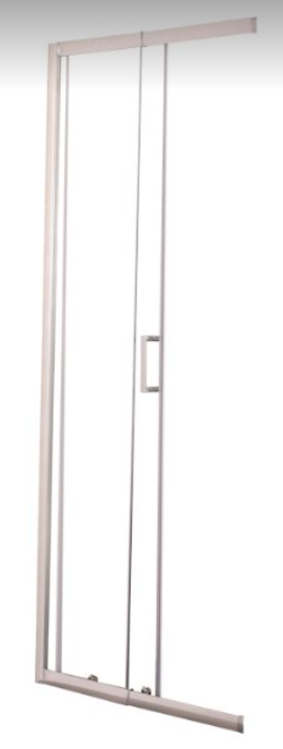 SHOWER CUBICLE NIKY 1 SIDE 68-78 CM CLEAR GLASS CHROME PROFILES
