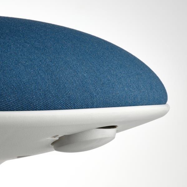 NILSERIK standing support, white/Vissle dark blue, 41 cm