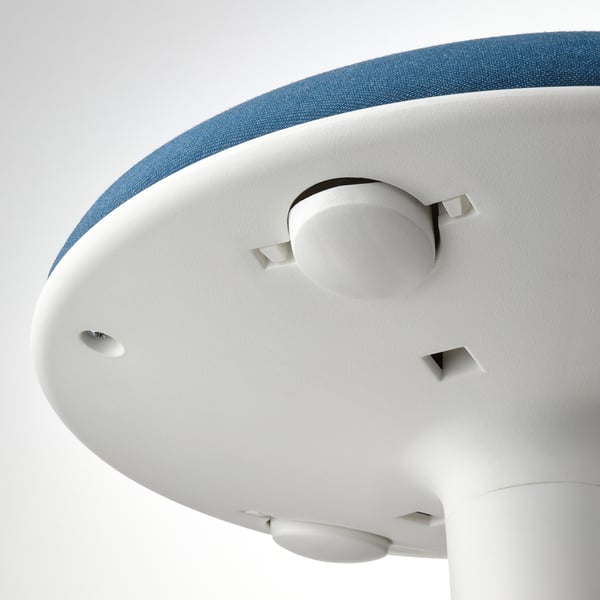 NILSERIK standing support, white/Vissle dark blue, 41 cm