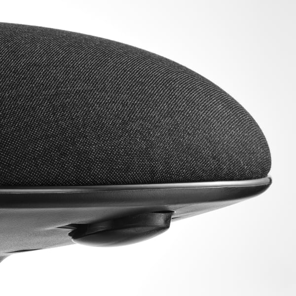 NILSERIK Stool - black/Dark grey Vissle