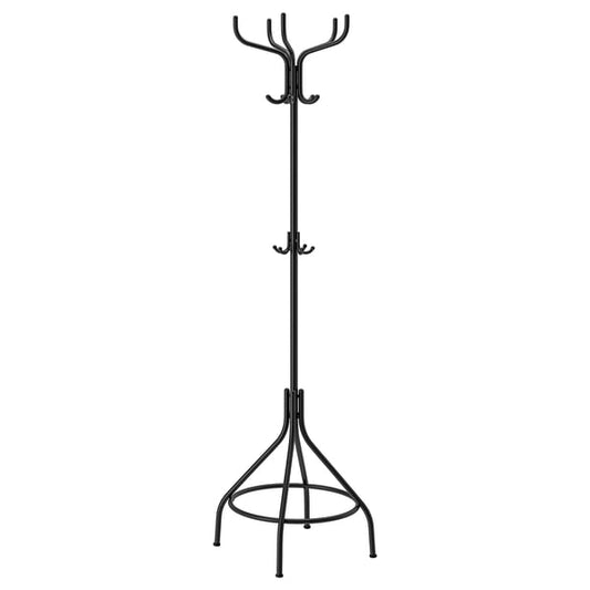 NIPÅSEN free-standing coat rack, black, 181 cm