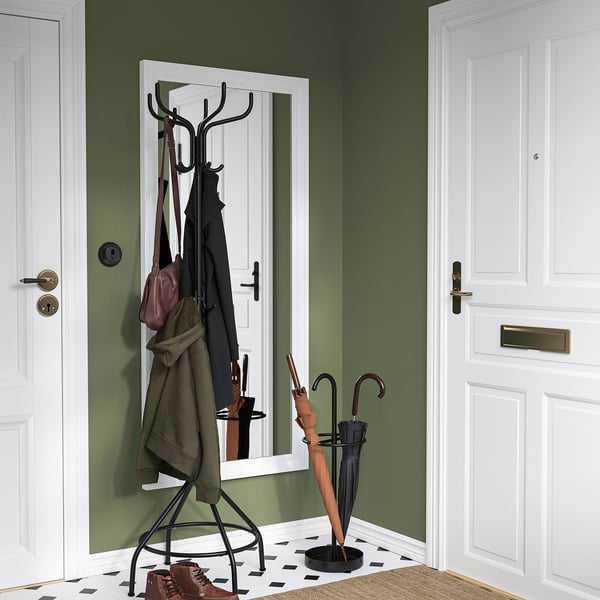 NIPÅSEN umbrella stand, black, 76 cm
