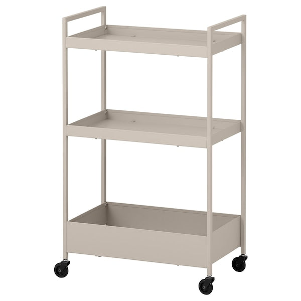 NISSAFORS - Trolley, beige, 50.5x30x83 cm