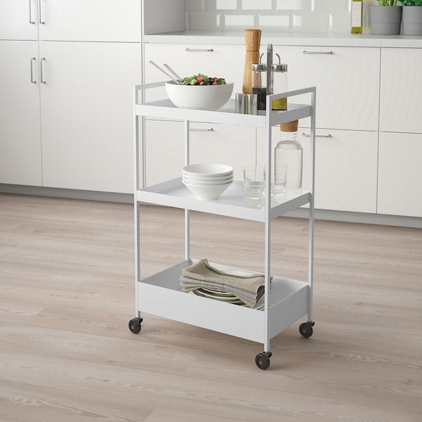 NISSAFORS - Trolley, white, 50.5x30x83 cm