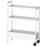 NISSAFORS trolley, white, 50.5x19x67 cm