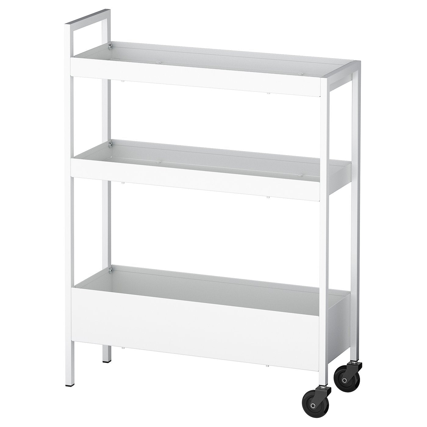 NISSAFORS trolley, white, 50.5x19x67 cm