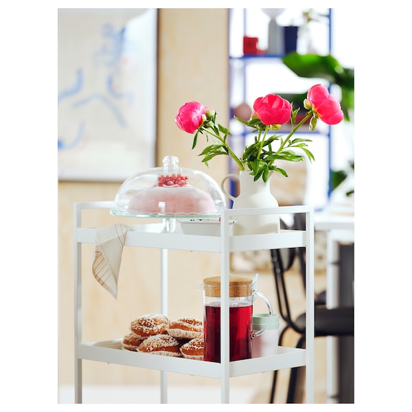 NISSAFORS - Trolley, white, 50.5x30x83 cm