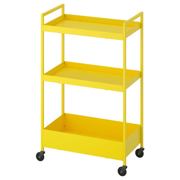 NISSAFORS - NISSAFORS Trolley, yellow, 50.5x30x83 cm