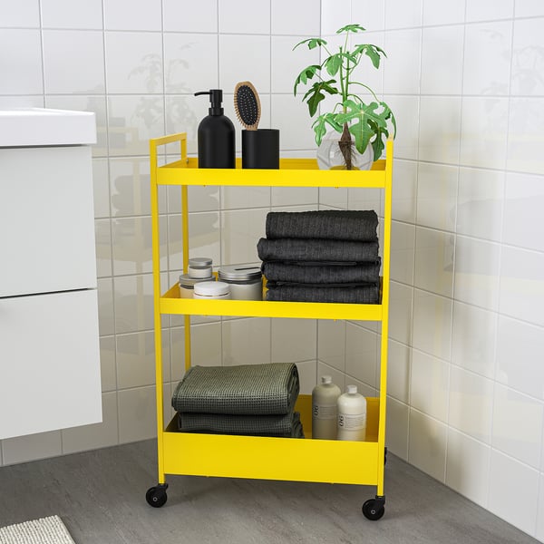 NISSAFORS - NISSAFORS Trolley, yellow, 50.5x30x83 cm