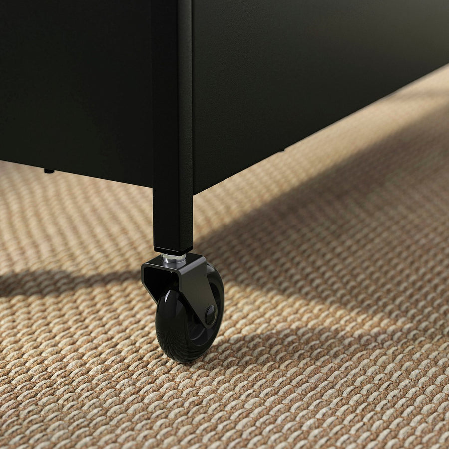 NISSAFORS trolley, black, 50.5x19 cm