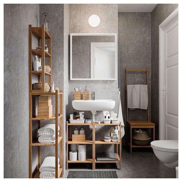 Ikea NISSEDAL - Mirror, white, 65x65 cm