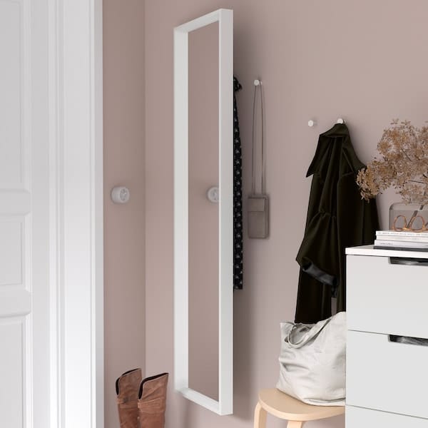 Ikea NISSEDAL - Mirror, white, 40x150 cm