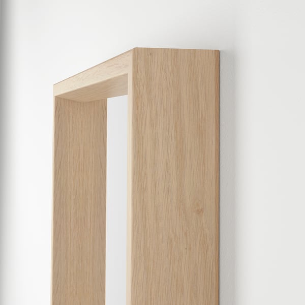 NISSEDAL mirror, white stained oak effect, 40x150 cm