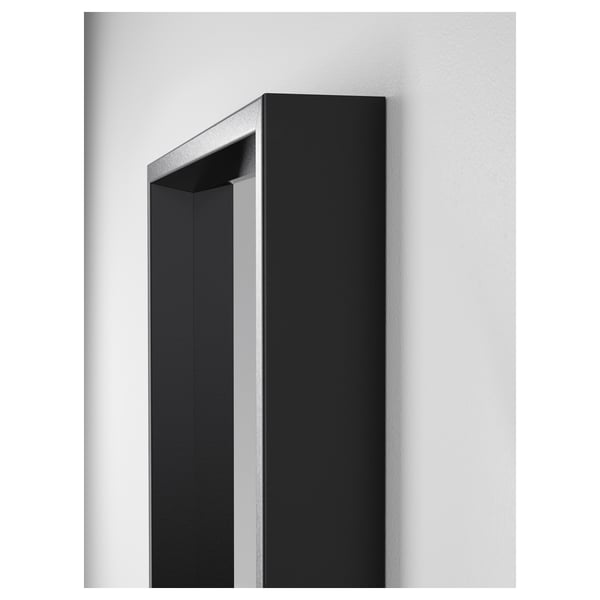 NISSEDAL mirror, black, 40x150 cm