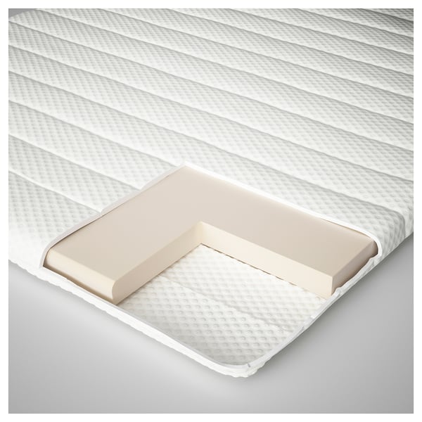 NISSEHOLM mattress pad, white, 80x200 cm