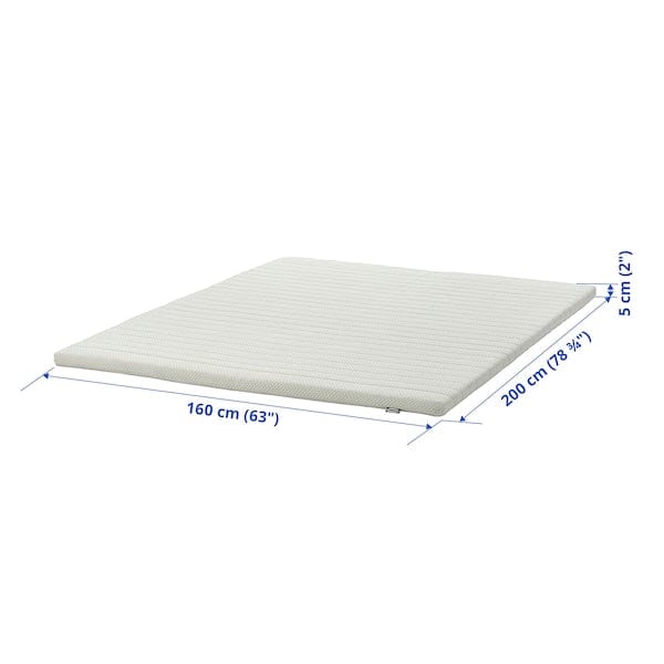 Ikea NISSEHOLM - Topper, bianco,160x200 cm