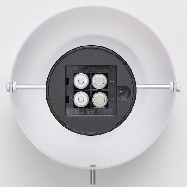 Ikea NÖDMAST - LED portable lamp, battery operated, white/black, 26 cm