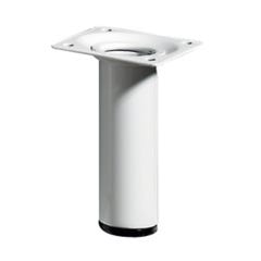 WHITE STEEL TABLE FOOT D30 H.100