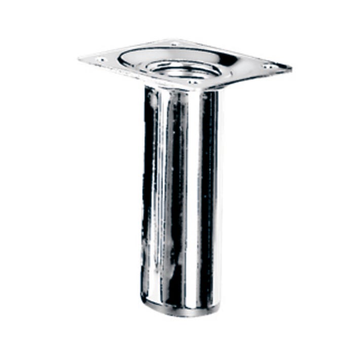 CHROMIUM STEEL TABLE FOOT. D30 H.100