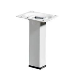 TABLE FOOT ACC.WHITE 25X25 H.100