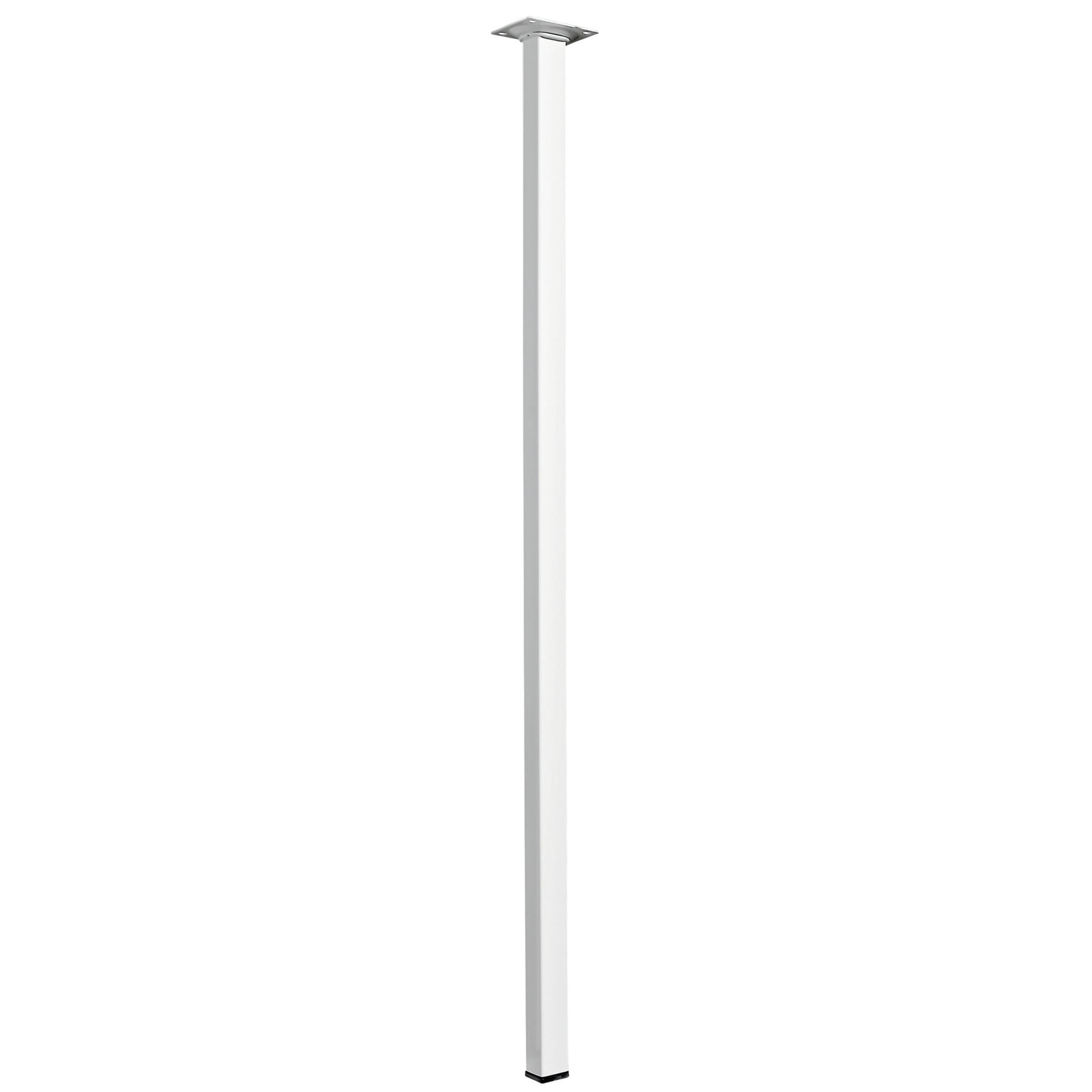 TABLE FOOT ACC. WHITE 25X25 H.800