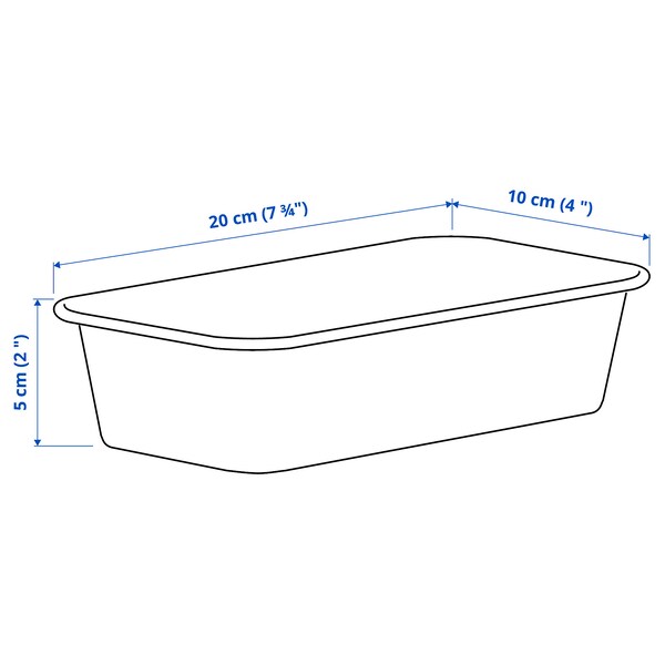 NOJIG - Organiser, plastic/beige, 10x20x5 cm