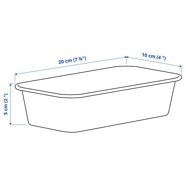 Ikea NOJIG - Organiser, plastic/beige, 10x20x5 cm
