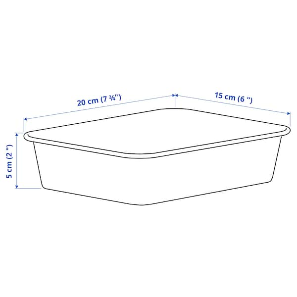 NOJIG - Organiser, plastic/beige, 15x20x5 cm