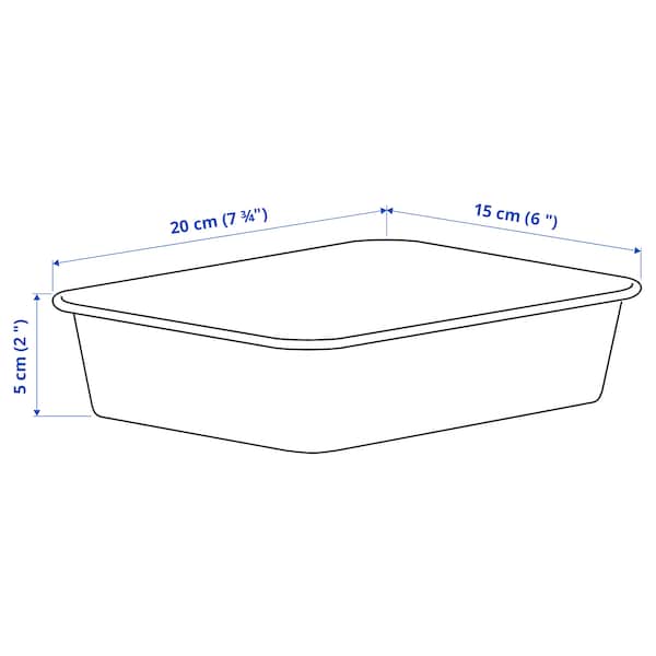 Ikea NOJIG - Organiser, plastic/beige, 15x20x5 cm