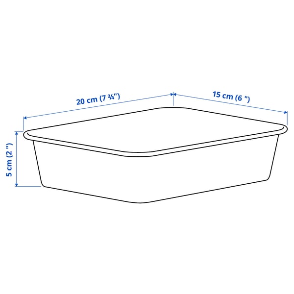 NOJIG organiser, plastic/beige, 15x20x5 cm